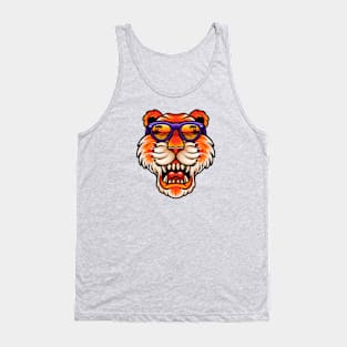 Cool Tiger with Summer Vibes Tank Top